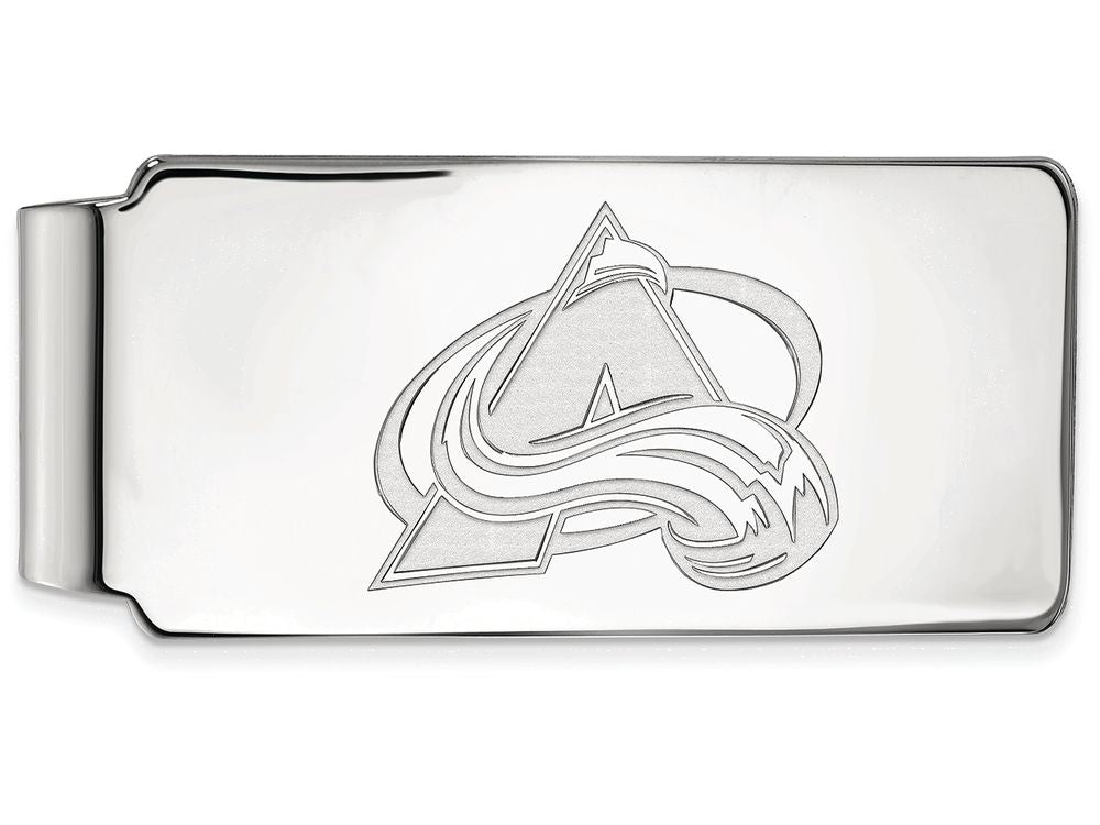 Logoart Nhl 925 Sterling Silver Colorado Avalanche Money Clip