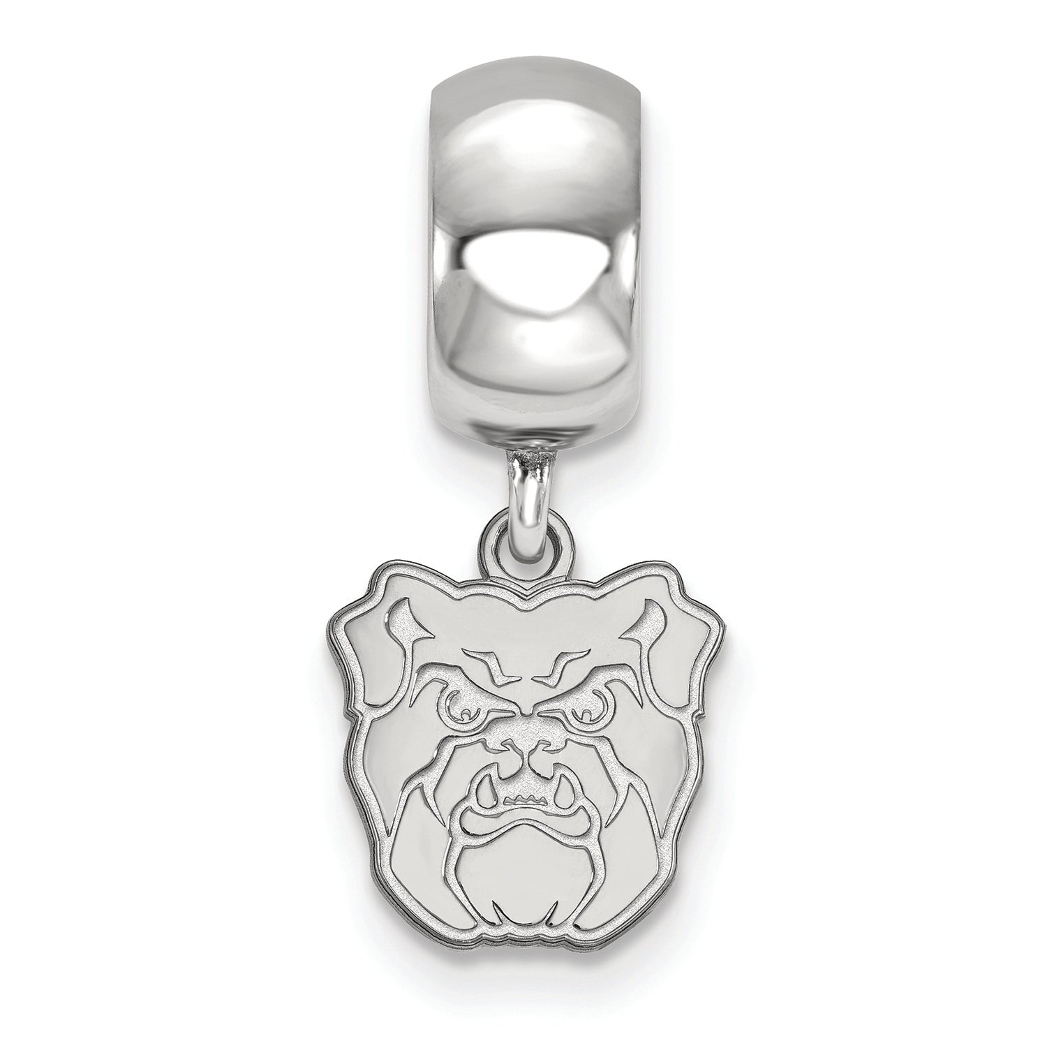 Logoart 925 Sterling Silver Butler University Bead Charm Extra Small Dangle
