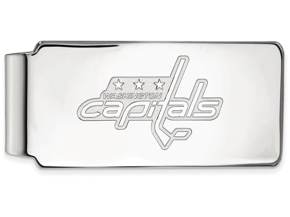 Logoart Nhl 925 Sterling Silver Washington Capitals Money Clip