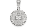 LogoArt Sterling Silver Central Michigan University Medium Crest Pendant Necklace