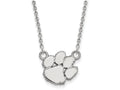 LogoArt Sterling Silver Clemson University Small Pendant Necklace