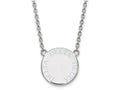 LogoArt Sterling Silver Delta Delta Delta Small Enameled Pendant Necklace With 18 Inch
