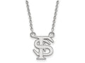 LogoArt Sterling Silver Florida State University Small Pendant Necklace