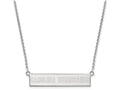 Logoart 925 Sterling Silver Carolina Hurricanes Small Bar Necklace