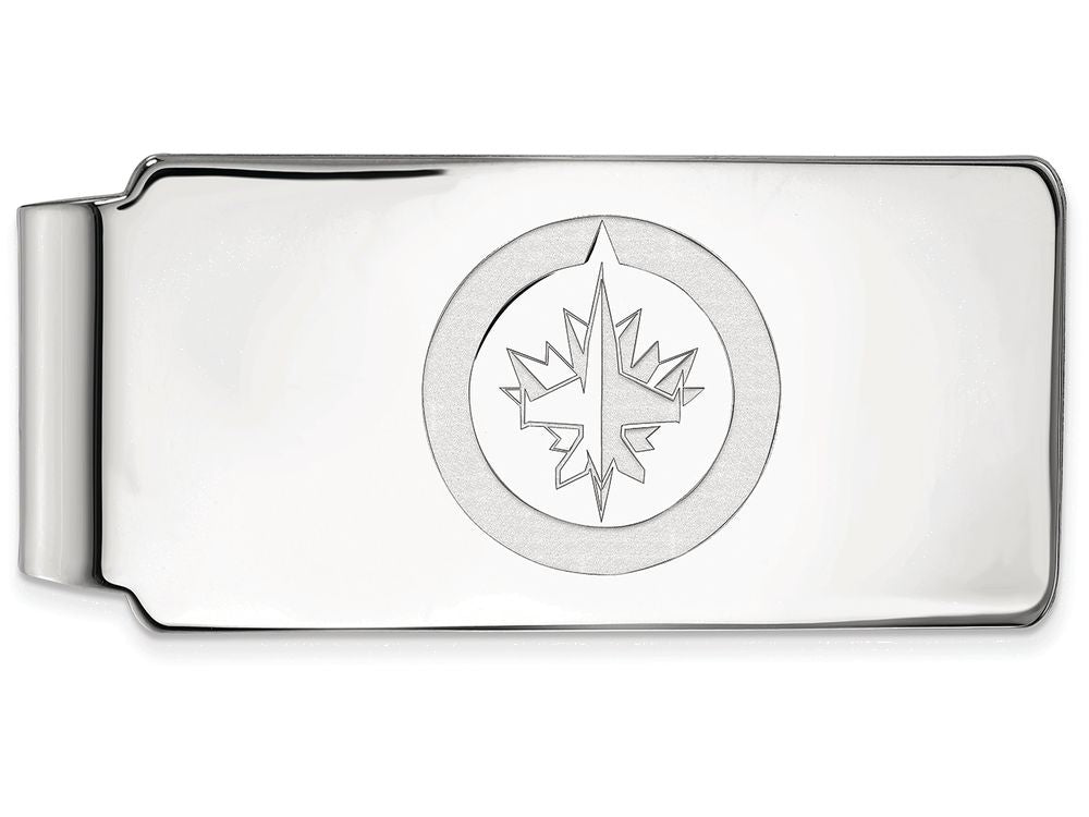 Logoart Nhl 925 Sterling Silver Winnipeg Jets Money Clip