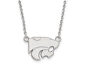 LogoArt Sterling Silver Kansas State University Small Pendant Necklace