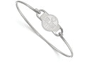 Logoart 925 Sterling Silver Edmonton Oilers Small Center Wire Bangle