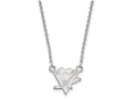 LogoArt Sterling Silver Pittsburgh Penguins Small Pendant Necklace