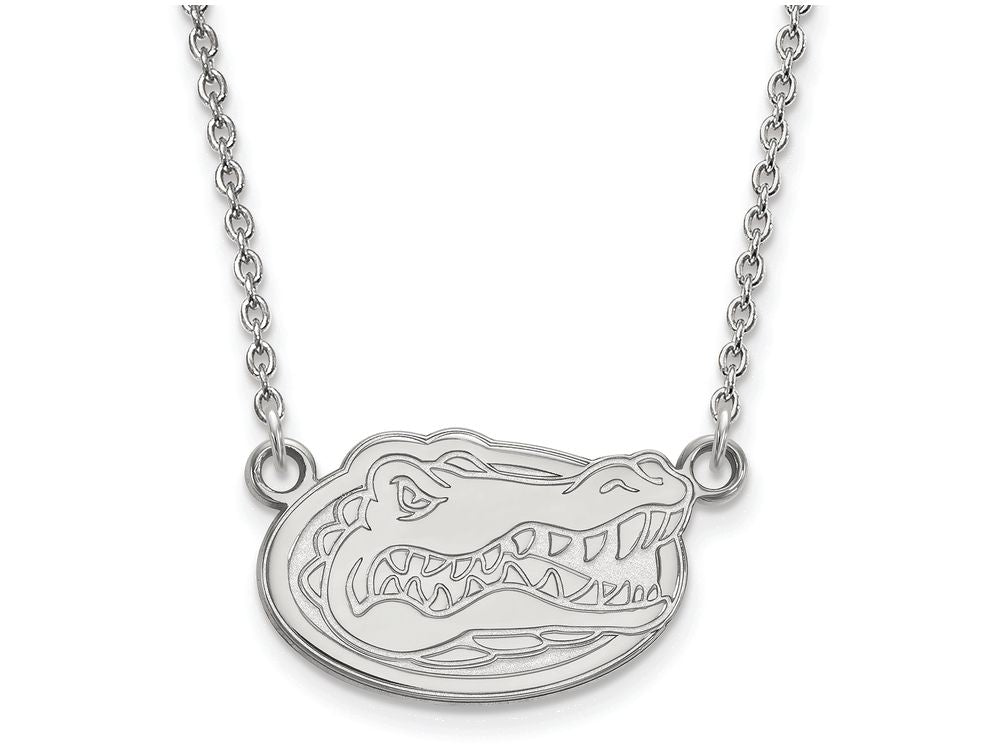 LogoArt Sterling Silver University Of Florida Small Pendant Necklace