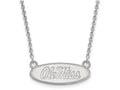 LogoArt Sterling Silver University Of Mississippi Small Pendant Necklace