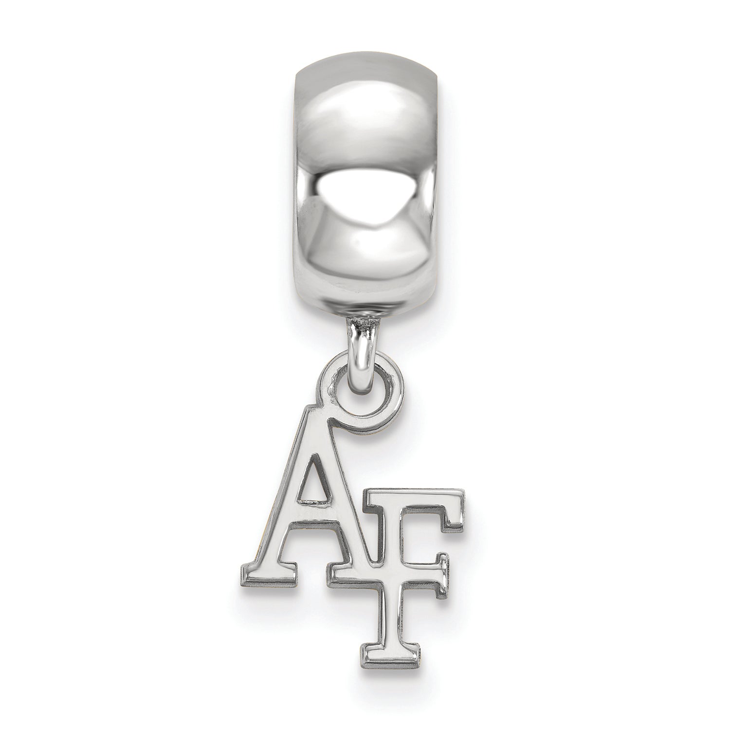 LogoArt Sterling Silver United States Air Force Academy Bead Charm Charm Xs Dangle Bead Charm