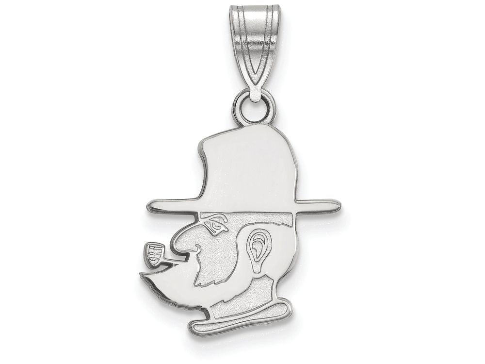 LogoArt Sterling Silver Appalachian State University Medium Pendant Necklace