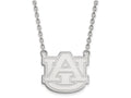 LogoArt Sterling Silver Auburn University Large Pendant Necklace