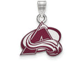 Logoart 925 Sterling Silver Colorado Avalanche Small Enamel Pendant