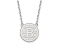 LogoArt Sterling Silver Boston Bruins Large Pendant Necklace