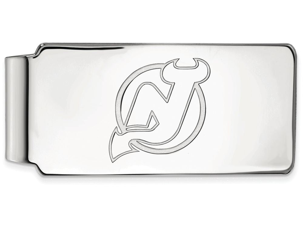 Logoart Nhl 925 Sterling Silver New Jersey Devils Money Clip