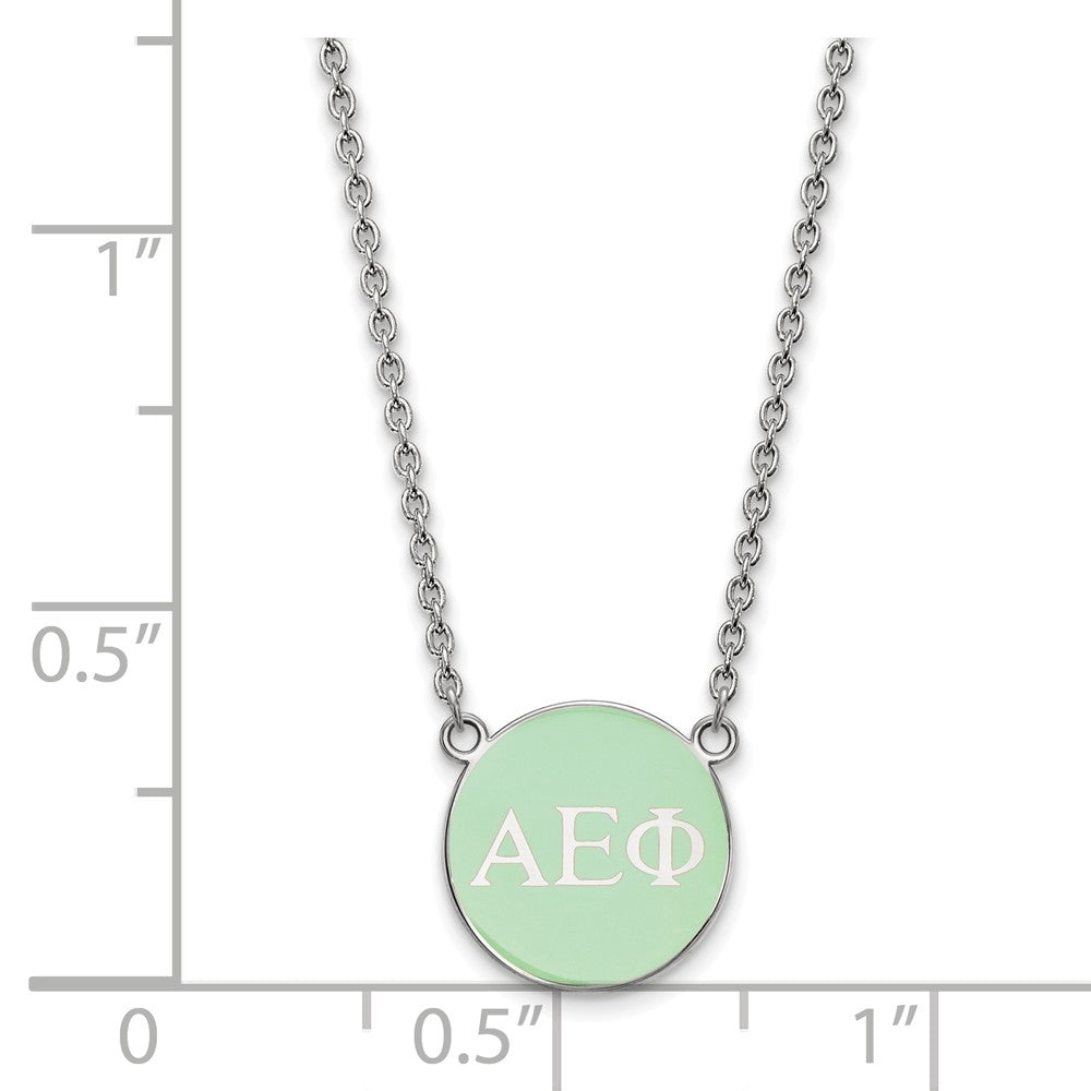 LogoArt Sterling Silver Furman University Small Pendant Necklace