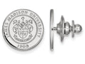 LogoArt Sterling Silver James Madison University Crest Lapel Pin