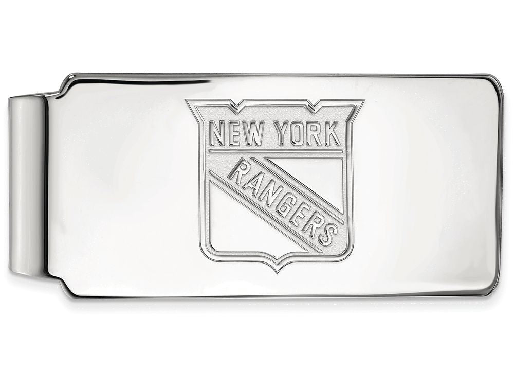 Logoart Nhl 925 Sterling Silver New York Rangers Money Clip
