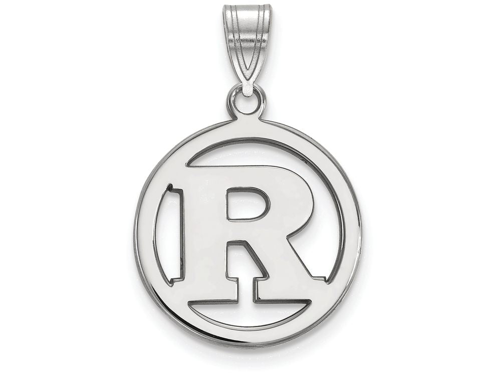 LogoArt Sterling Silver Rutgers Sm Pendant Necklace In Circle
