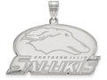 LogoArt Sterling Silver Southern Illinois University Large Pendant Necklace