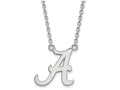 LogoArt Sterling Silver University Of Alabama Large Pendant Necklace