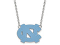LogoArt Sterling Silver University Of North Carolina Large Pendant Necklace
