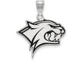 LogoArt Sterling Silver University Of New Hampshire Large Enamel Pendant Necklace
