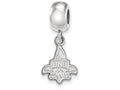 LogoArt Sterling Silver University Of New Orleans Bead Charm Charm Small Dangle Bead Charm