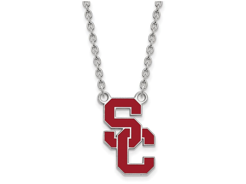 Logoart 925 Sterling Silver University Of Southern California Large Pendant Necklace