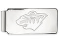 Logoart Nhl 925 Sterling Silver Minnesota Wild Money Clip