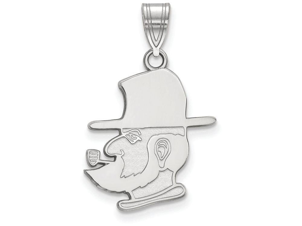 LogoArt Sterling Silver Appalachian State University Large Pendant Necklace