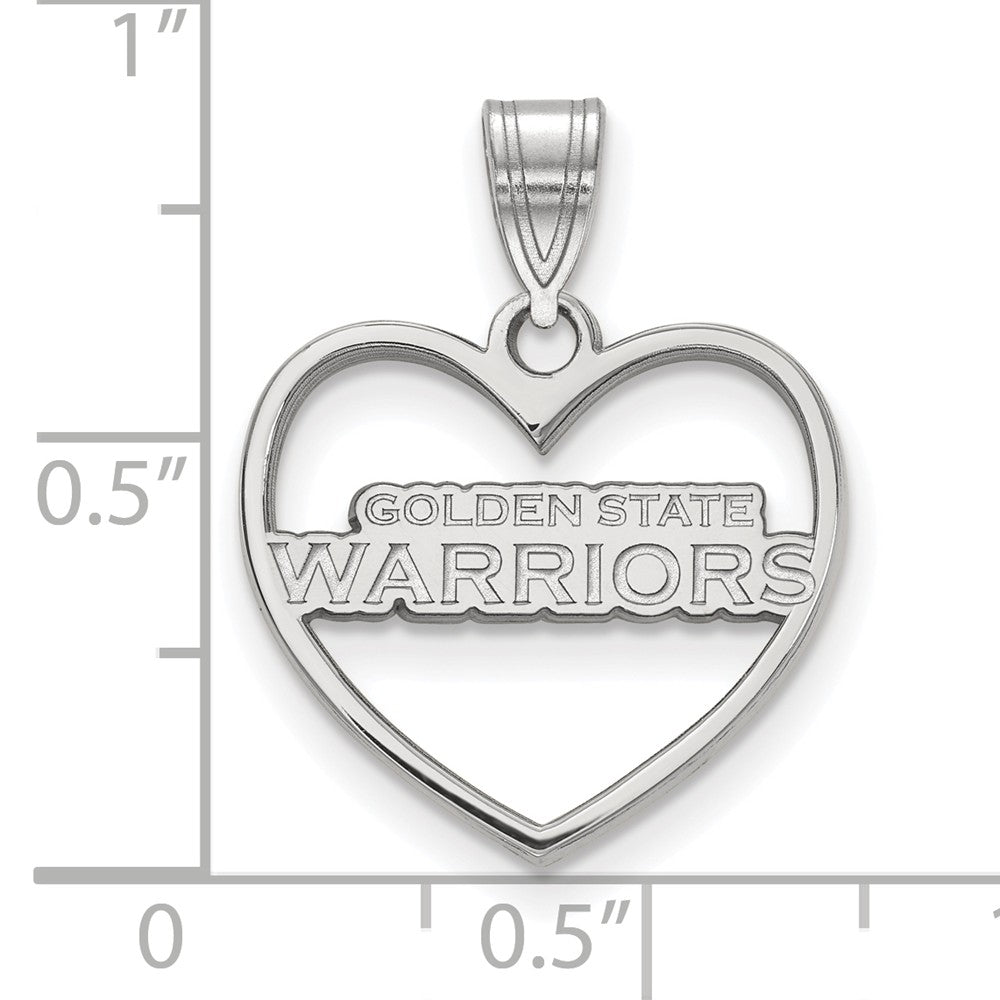 LogoArt Sterling Silver Colorado Avalanche Large Enamel Pendant Necklace