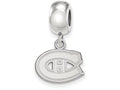 LogoArt Sterling Silver Montreal Canadiens Bead Charm Charm Xs Dangle Bead Charm