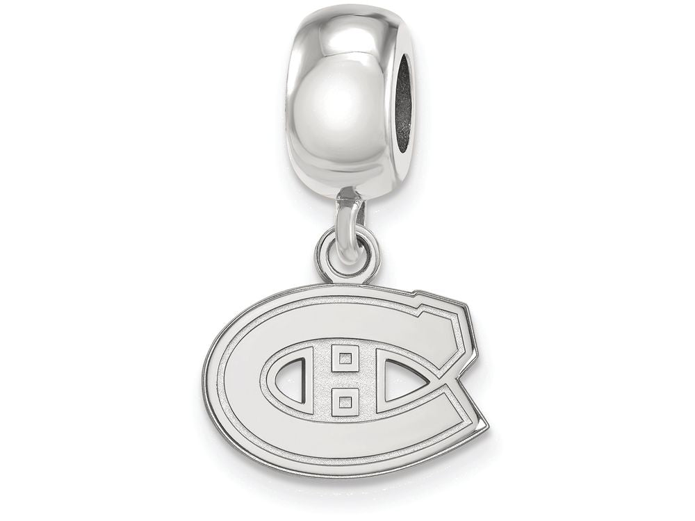LogoArt Sterling Silver Montreal Canadiens Bead Charm Charm Xs Dangle Bead Charm