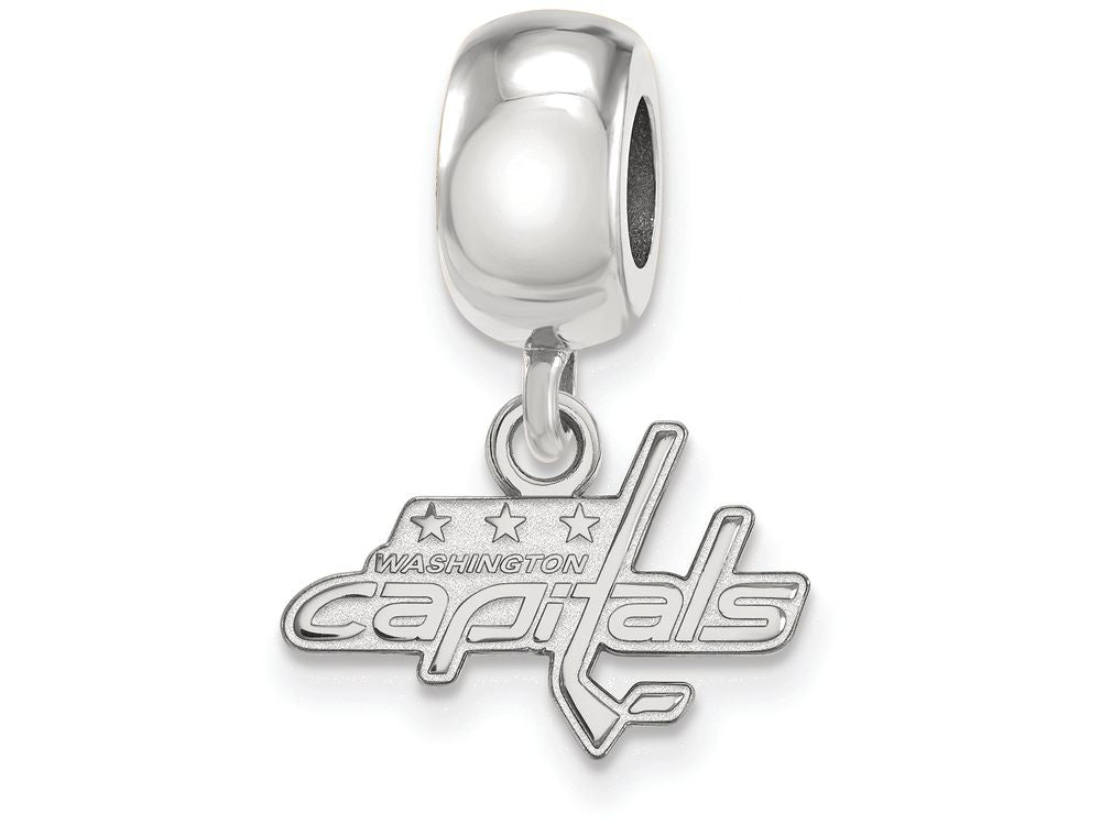 LogoArt Sterling Silver Washington Capitals Bead Charm Charm Xs Dangle Bead Charm