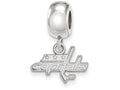 LogoArt Sterling Silver Washington Capitals Bead Charm Charm Xs Dangle Bead Charm