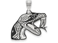 LogoArt Sterling Silver Florida Aandm University Large Enamel Pendant Necklace