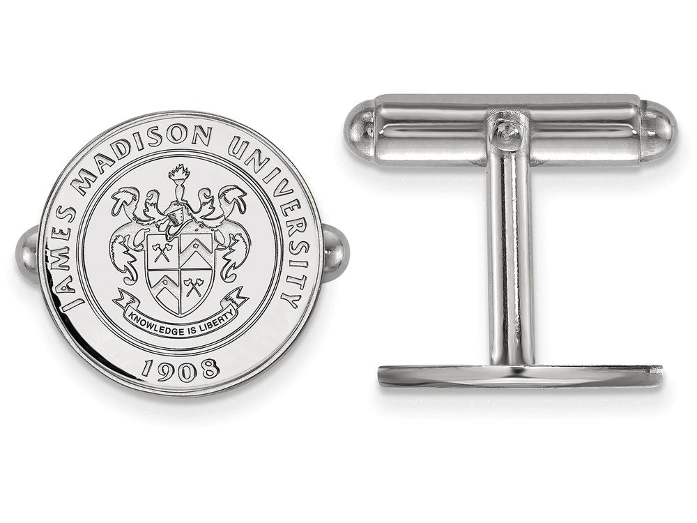LogoArt Sterling Silver James Madison University Crest Cuff Link