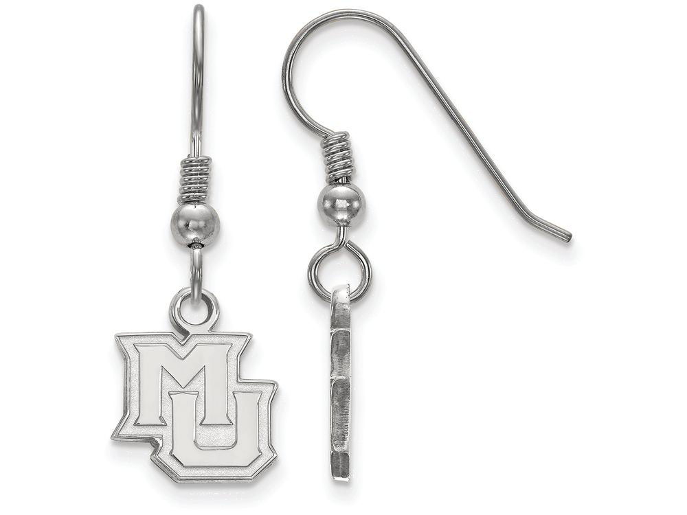 LogoArt Sterling Silver Marquette University Xs Dangle Earrings Wire