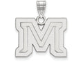 LogoArt Sterling Silver Montana State University Medium Pendant Necklace