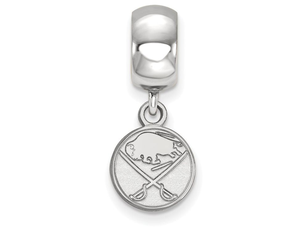 LogoArt Sterling Silver Buffalo Sabres Bead Charm Charm Xs Dangle Bead Charm