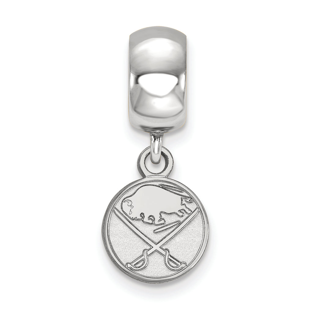 LogoArt Sterling Silver Buffalo Sabres Bead Charm Charm Xs Dangle Bead Charm
