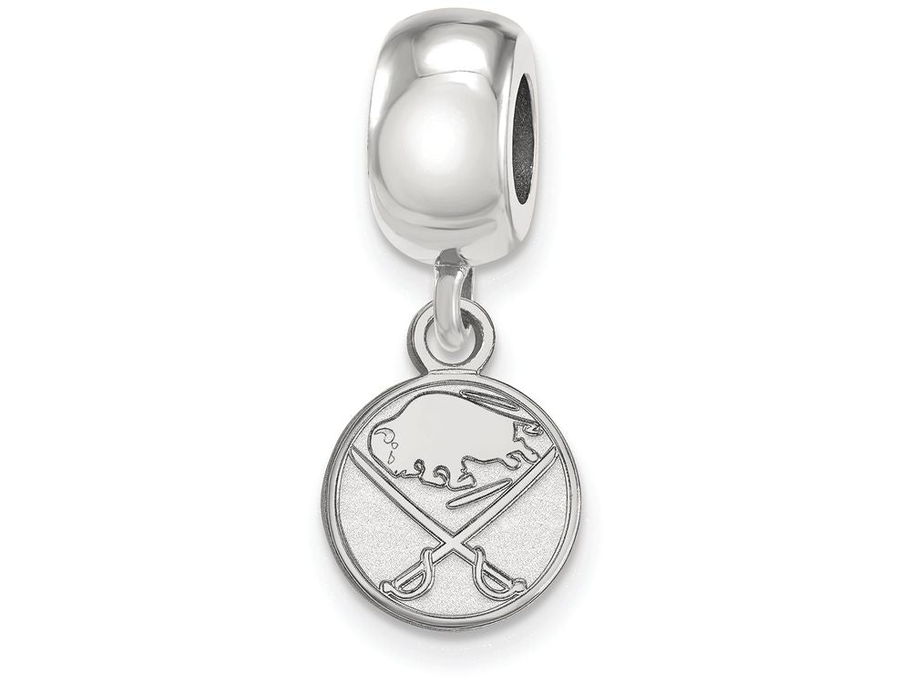 LogoArt Sterling Silver Buffalo Sabres Bead Charm Charm Xs Dangle Bead Charm