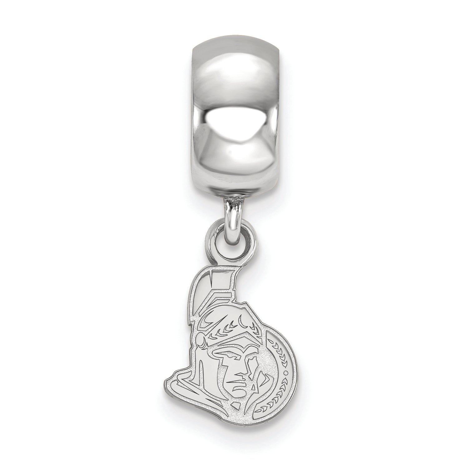 LogoArt Sterling Silver Ottawa Senators Bead Charm Charm Xs Dangle Bead Charm