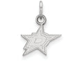 Logoart 925 Sterling Silver Dallas Stars Extra Small Pendant