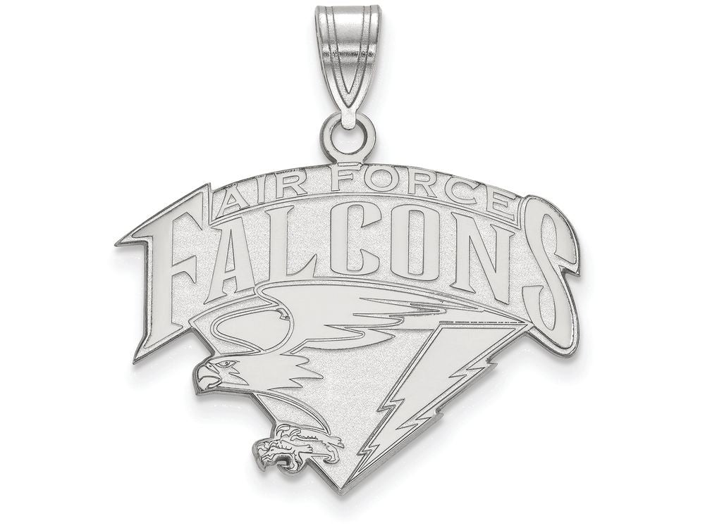 LogoArt Sterling Silver United States Air Force Academy Large Pendant Necklace