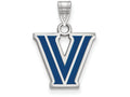 LogoArt Sterling Silver Villanova University Small Enamel Pendant Necklace