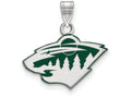 LogoArt Sterling Silver Minnesota Wild Small Enamel Pendant Necklace