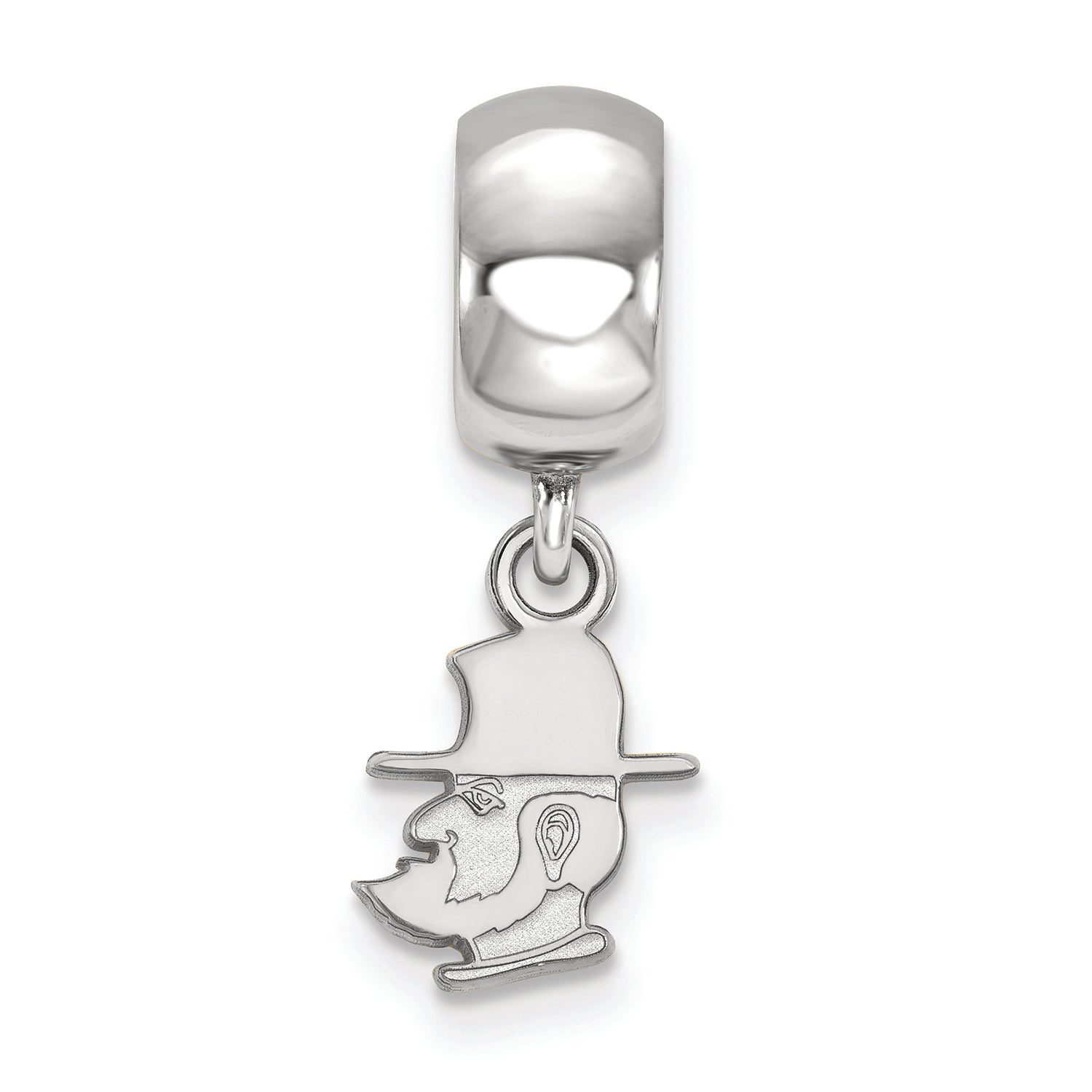 LogoArt Sterling Silver Appalachian State University Bead Charm Charm Xs Dangle Bead Charm